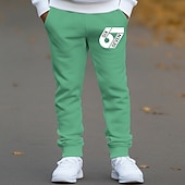  Unisexe Garçons 3D Graphique 67 Pantalons Pantalons de survêtement Printemps Automne Streetwear Basique Enfants 4-12 ans Extérieur Sport Occasionnel Coupe régulière