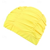 abordables Swim Caps -Ruched Swim Cap Shower Caps Bathing Cap for Adults Polyester / Polyamide Waterproof Hair Protection Surfing Beach