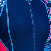 levne Rash guardy One Piece-Dámské Celotělový rash Guard Potápěčský neopren Plavky Blokování barev s vestavěnou podprsenkou Ochrana proti UV záření Dlouhý rukáv Potápěčské obleky Surfování Kanoe Šnorchlování Zima