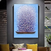 cheap Landscape Paintings-Mintura Hand Painted Return with a Full Load Oil Paintings on Canvas Modern Wall Art Picture For Home Decoration Ready To Hang With Stretched Frame