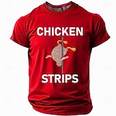  Funny Chicken Strips T-shirt, Hilarious Pole Dancing Chicken Graphic Tee, Farm Animal Pun Shirt for Men, Chicken Humor Gift, Farmer Joke Apparel, Sizes S M L XL XXL XXXL