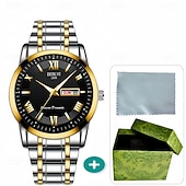 halpa Kvartsikellot-Edistynyt Miesten Rannekello Muodikas Miesten Kvartsikello Päivämäärä Kalenteri Hohtava Näyttö Vedenkestävä Paras Valentine's Day Lahjavaihtoehto Miehille