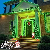 halpa Aurinkoenergiakäyttöinen-Ulkona aurinkosähkölaitteet IP44 vedenkestävä valostring sisä- ja ulkotiloissa piha terassi häät lomajuhla puu ilmapiirikoristelu valo USB-lataus kaukosäätimellä 10/20/30/50/100M