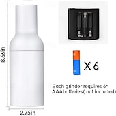 baratos eletrodomésticos-Moedor elétrico de sal e pimenta a bateria, moedor automático de especiarias, moedor de cominho, pulverizador, utensílios de cozinha para temperar.