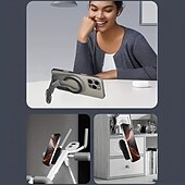 levne Stojany na telefony-2 balení nového skládacího lehkého dvoustranného magnetického stojánku na telefon pro iPad stolní stojan s otočným přenosným držákem na tablet stojan na telefon s trojím nastavením