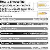 Недорогие LED аксессуары-10 шт., 20 шт., 50 шт. Разъемы 4-в-1 для светодиодных лент 8 мм, 10 мм, 2-контактные, cob/smd 2835/3528, прямые, угловые, между полосами &amp;от полосы к проводу
