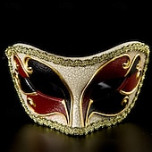 voordelige Masker-arlecchina venetiaans masker columbina carnavalsmasker half gezicht volwassenen vrouwen halloween carnaval mardi gras feest maskerade carnaval van venetië makkelijke halloween kostuums aankleden