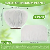 cheap Heating &amp; Cooling-12pcs Winter Plant Covers Frost Protection Bags for Shrubs Trees and Roses 39.4x23.6 Inches with Drawstring Suitable for Autumn and Winter Outdoor Gardening Shrub Covers Tree Protection