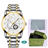 levne Quartz hodinky-Pokročilé pánské náramkové hodinky módní pánské quartz hodinky módní kalendář luminiscenční ciferník nejlepší volba dárku pro muže