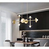 Недорогие Люстры-спутники-светодиодный подвесной светильник линейная люстра на 8 ламп 110-240 В