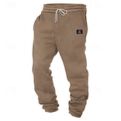 economico pantaloni da jogging-Per uomo Pantaloni da tuta Joggers Pantaloni Pantaloni a Nido d'Ape Coulisse Tasca Elastico in vita Semplice Comodità Morbido Lunghezza intera Casuale Quotidiano All'aperto Moda Stile Classico Verde