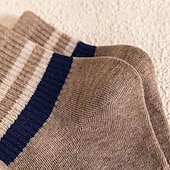 Недорогие мужские носки-Муж. 7 пар Носки Носки для бега Повседневные носки Синий Черный Цвет Полоски на открытом воздухе Отпуск На каждый день Средней плотности Весна Осень Мода Уличный стиль