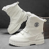 preiswerte Winter- und Schneestiefel-Schwarze, wasserdichte Herren-Winterstiefel mit Fellfutter und griffiger Sohle – strapazierfähiges und isoliertes Schuhwerk für Schnee, Wanderungen und Winterabenteuer