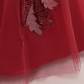 preiswerte Partykleider-Kinder Mädchen Kleid Partykleid Einfarbig Ärmellos Formell Leistung Besonderer Anlass Knotenbinde Netz Mode Täglich Prinzessin Polyester Maxi Partykleid Schwingkleid Tüllkleid Sommer Frühling 5-12