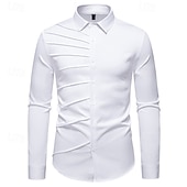 economico Costumi maschili degli anni '20-Anni Ruggenti Anni 1920 Retrò Vintage Blusa / Camicia Gangster Testimoni dello Sposo Slim Fit Costume Per uomo Mascherata Abbigliamento da sera Affari / Cerimonia / Matrimonio Addio al Nubilato Adulti