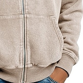 abordables sudaderas basicas hombre-Hombre Sudadera Sudadera con capucha y cremallera completa Azul Piscina Albaricoque Negro Rosa Verde Ejército Con Capucha Plano Cerrar Deporte Casual Diario Ropa de calle Fresco Ropa deportiva Todas