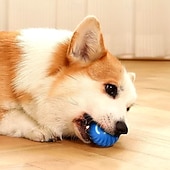 Недорогие Игрушки для собак-Интерактивный мяч для игрушек, подходит для щенков, собак маленьких и средних размеров, а также домашних животных/кошек. Автоматически запускается, стимулирует, развлекает и помогает бороться со