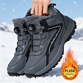 preiswerte Winter- und Schneestiefel-Graue Herren-Wintersneaker – isoliert und stützend, ideal für aktive Wintertage, Wandern und Outdoor-Sportarten