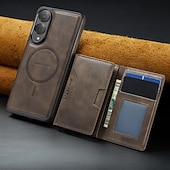 baratos Capa Samsung-telefone Capinha Para Samsung Galaxy S25 Ultra Plus S25 Edge S24 Ultra Plus S23 Ultra Capa para Cartão Wallet Com Suporte Antichoque Retro Couro PU