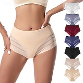 baratos Dormir e relaxar para mulher-Mulheres Calcinhas Cintura elásticaNightwearFibra Sintética Ao ar livre Férias Casa Cor Sólida Moda Estilo bonito Preto Cáqui Bege Primavera Verão Outono &amp; inverno