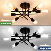 זול עיצוב ספוטניק-4-אור 6-אור 30 cm עיצוב קו מרובע נורות תקרה מתכת מסורתי / קלסי סגנון נורדי 110-265V