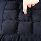 abordables Fundas de asiento para coche-Funda de asiento de coche de invierno, acolchada, gruesa, afelpada, con diseño de cuadros, suave, cómoda y cálida. Cojín universal para el asiento delantero.