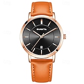 halpa Kvartsikellot-LIGE Miesten Kvarttikello Liiketoiminta Vedenkestävä PU Nahkakello