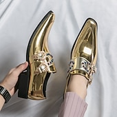 preiswerte Mönchsschuhe-Lila Herren-Loafer aus Lackleder mit doppeltem Monk-Riemen und Strassverzierungen – elegantes Schuhwerk für luxuriöse Anlässe und Abendgarderobe