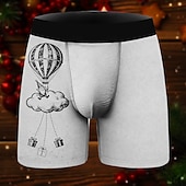 preiswerte Unterwäsche-Weihnachtspyjamas Kurze Boxershorts Unterwäsche Weihnachtsgeschenk Herren Lustig Weihnachten Muster Erwachsene Weihnachten Neujahr Heiligabend Weihnachten Party