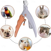 cheap Dog Grooming Supplies-Professional Pet Nail Clipper Scissors with LED Light Cat Dog Nail Clipper