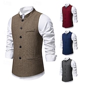 economico Costumi maschili degli anni '20-Retrò Vintage Anni Ruggenti Anni 1920 Gilet Il grande Gatsby Gangster Costume Per uomo Halloween Carnevale Mascherata Festa &amp; Sera Adulti Gilet