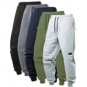 tanie Spodnie biegowe i legginsy-Męskie Spodnie dresowe sportowe Spodnie dresowe casualowe Spodnie cargo Z kieszeniami Doły Siłownia Athleisure Ćwiczyć Jesień / Zima Siłownia Piesze wycieczki Trening Regularny Odzież sportowa Odzie