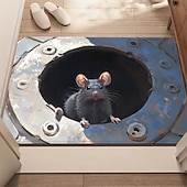 Недорогие Коврики-3D оптическая иллюзия коврик для двери визуальная ловушка напольный коврик нескользящий впитывающий для ванной душа дверного проема indoors outdoors диатомит быстрое высыхание впитывающий 20 x 31 дюйм