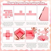 abordables Cadeaux-Cadeaux de Saint-Valentin pour Maman Femmes Boîte Cadeau Explosive Papillon Surprise avec Papillons Volants pour Anniversaire de Mariage