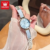 Χαμηλού Κόστους Ρολόγια Quartz-OLEVS Μόδας Δώρο για τη Γιορτή της Μητέρας για Ρολόγια Γυναικών Πολυτελής Μάρκα Πρωτότυπο Ρολόι Quartz για Γυναίκες Αδιάβροχα Ατσαλένια Λαμπερά Ρολόγια 5656