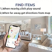 cheap Security Sensors &amp; Alarms-Smart Air Tracker For IOS Find My (IOS Only) Same Size With Original IOS Tag  Compatible With AirTag Case Keychain Silicone Holder Item Locator Key Finder For Pets Bags Luggage Bicycle Cars Anti-Los