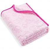 abordables Tapis &amp; Couvertures-Couverture douce et lavable de qualité supérieure pour chiens et chats d'intérieur, idéale pour les chiens de toutes tailles et de tous âges, y compris les chiots.
