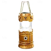 levne Camping Lights &amp;amp; Lucerny-1 balení skládací přenosné LED kempingové lucerny, lehké, vodotěsné, solární, USB dobíjecí LED svítilny, sady pro přežití, pro vnitřní i venkovní použití, pro domácí nouzové osvětlení, výpadky proudu,