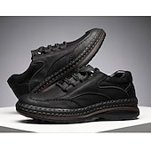 economico Scarpe Casual con Lacci-scarpe stringate da uomo in similpelle marrone: eleganti e classiche, ideali per il lavoro, per l'abbigliamento casual da lavoro e per tutti i giorni