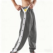 voordelige Joggingbroek-Voor heren Joggingbroeken Broek wegscheuren Broek Trekkoord Zak Elastische taille Kleurenblok Comfort Buitensporten Dagelijks Modieus Casual blauw Zwart / Wit Micro-elastisch