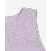 cheap Women's Shirt-Women's Solid Colored Tank Top Workout Tops Loose Fit Elastic Sweat-Wicking Breathable Tennis Pickleball Yoga Crew Neck Top Black White Yellow Tennis Clothing