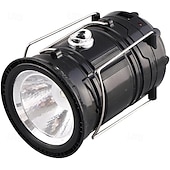 levne Camping Lights &amp;amp; Lucerny-1 balení skládací přenosné LED kempingové lucerny, lehké, vodotěsné, solární, USB dobíjecí LED svítilny, sady pro přežití, pro vnitřní i venkovní použití, pro domácí nouzové osvětlení, výpadky proudu,