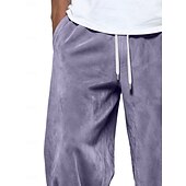 baratos Perna Reta-Homens Calças Esportivas Calça de moletom com pernas largas Calças Calças de moletom abertas Com Cordão Cintura elástica Tecido Respirável Comprimento do joelho Esportes Casual Diário Roupa de rua