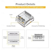 Недорогие LED аксессуары-10 шт., 20 шт., 50 шт. Разъемы 4-в-1 для светодиодных лент 8 мм, 10 мм, 2-контактные, cob/smd 2835/3528, прямые, угловые, между полосами &amp;от полосы к проводу