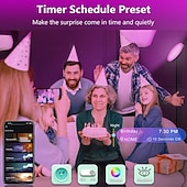 Недорогие светодиодный торшер-Умный светодиодный напольный светильник RGBW, работает с пультом дистанционного управления Alexa и Google Home по Wi-Fi, современный, высокий, сверхяркий, 2000 лм, смена цветов &amp;торшер Sky с