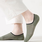 economico calzini da uomo-Per uomo 7 paia Pacchi Multipli Calzini Calzini da Corsa Calzini Casual Nero Blu Colore Semplice Vacanza Sport &amp; Outdoor Quotidiano Base Medio Primavera Autunno Moda Casual