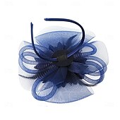 abordables Fascinateurs-Coiffe Tulle Chapeau Fedora Mariage Fête du thé Course de Chevaux Cocktail Élégant ancien Avec Tulle Casque Couvre-chef