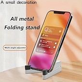 お買い得  電話スタンド-2パックアルミ合金V字型折りたたみ電話スタンド ポータブルデスクトップスタンド デスクトップ電話ホルダー ポータブルデバイススタンド 調整可能な電話スタンド 折りたたみ電話ホルダー