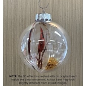 levne Ozdoby-Akrylová ozdoba s motivem divoké zvěře, ručně vyrobená 3D vánoční dekorace se zvířaty, luxusní zimní vánoční dekorace na stromeček. &amp;dárky, třpytivé hvězdné akcenty