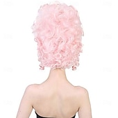  Rokokoo-tyylinen Ranskan vallankumouksen naisten peruukki kuningatarhahmo cosplay peruukki hengittävä hattu ilman lakkia synteettinen kuituperuukki